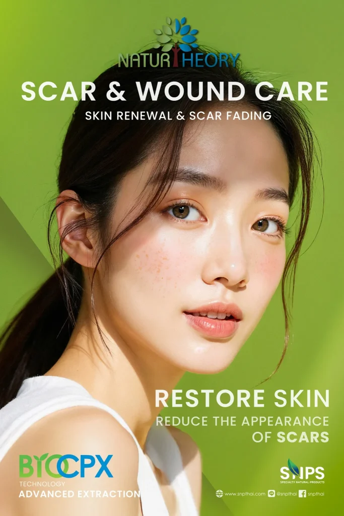 💥 รอยแผลเป็น…ไม่ใช่เรื่องเล็ก แต่เราก็ดูแลได้! NaturTheory Scar & Wound Care ตัวช่วยฟื้นฟูผิวให้เนียนนุ่ม ลดรอยแผลเป็นอย่างเป็นธรรมชาติ 🌿