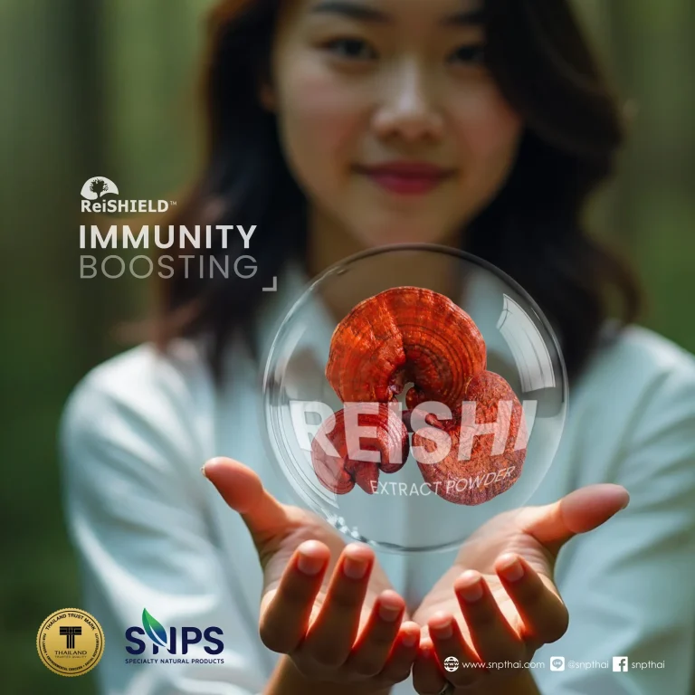🌿 ReiSHIELD™ – สารสกัดเห็ดหลินจือในรูปแบบผง